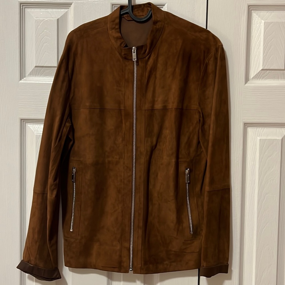 Theory Mens Leather Jacket